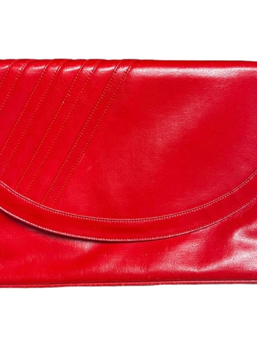 Francois • Vintage • Red • Crossbody Handbag • W/Gold Chain